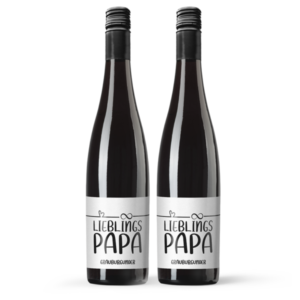 Lieblingspapa 2x 0,75L Grauburgunder